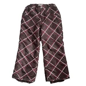 Cherokee Girls Brown Pink Snow Pants ski Pants Pull On Winter Cold‎ Size 6/6x